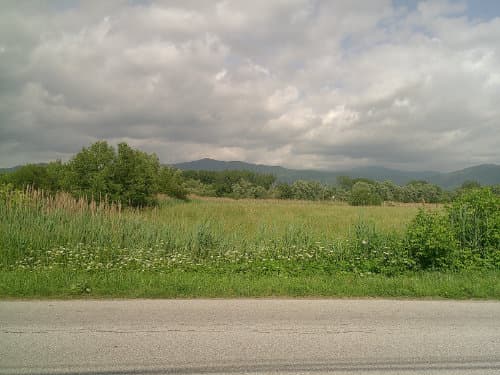 image of a rural area on my way home from the bus in Vermont